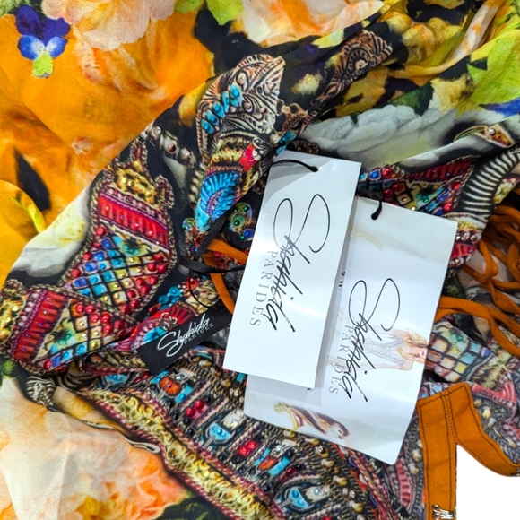 NWT SHAHIDA Convertible Floral Print Long dress $429.00  - Picture 2 of 3